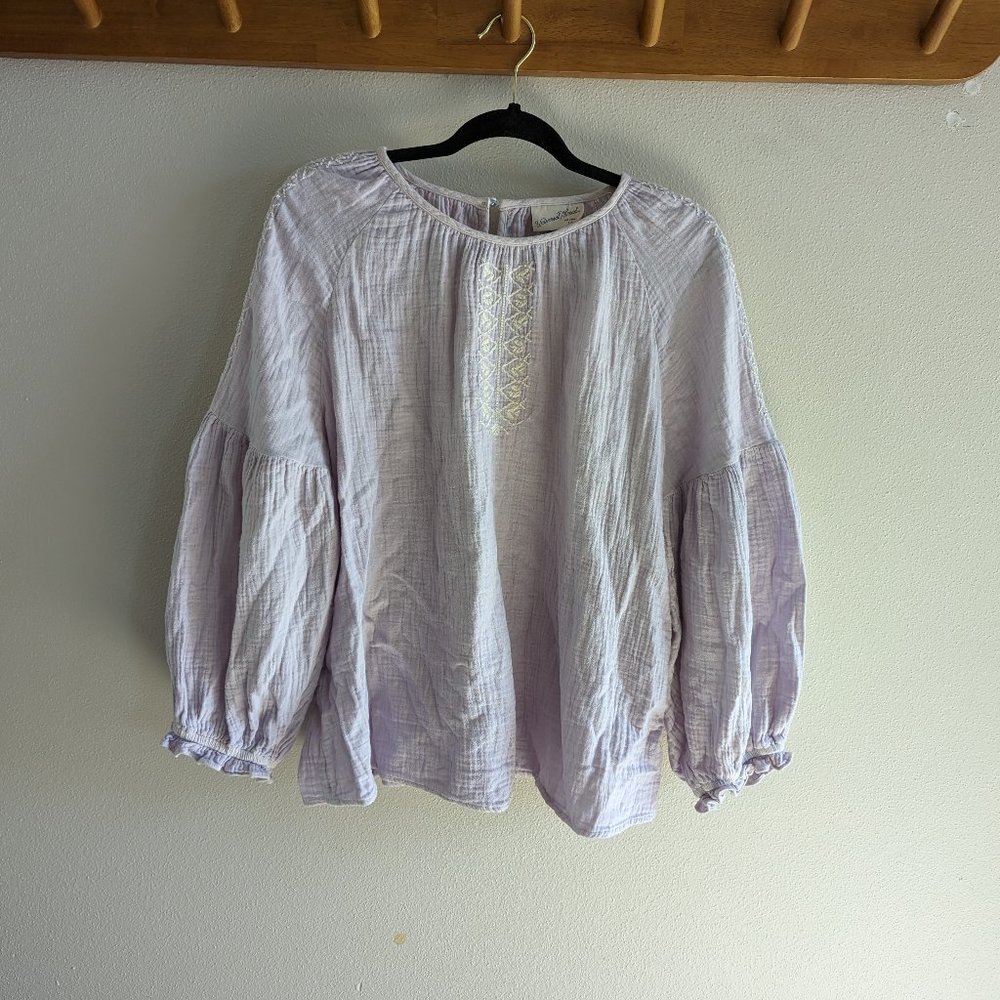 Boho embroidered purple Universal Thread blouse
